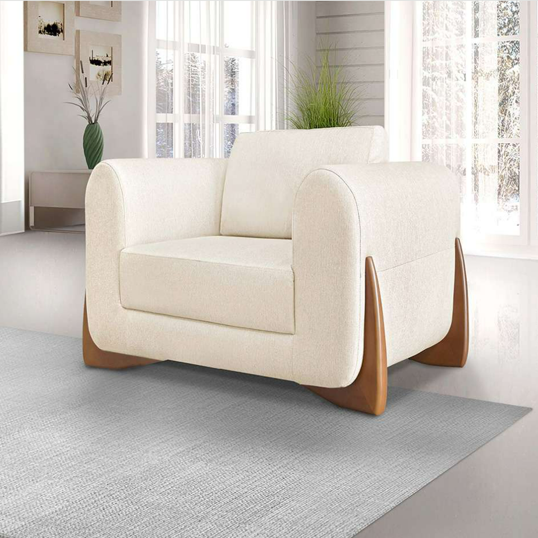 Poltrona Yves Linho Natural 1