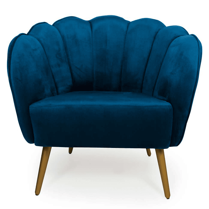 Poltrona Ariel Linho Bege e Dourada 1