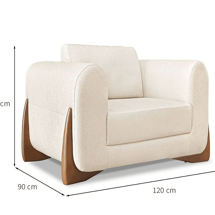 Poltrona Yves Linho Natural 5