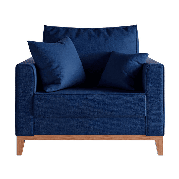 Poltrona Bally Linho Bege 2