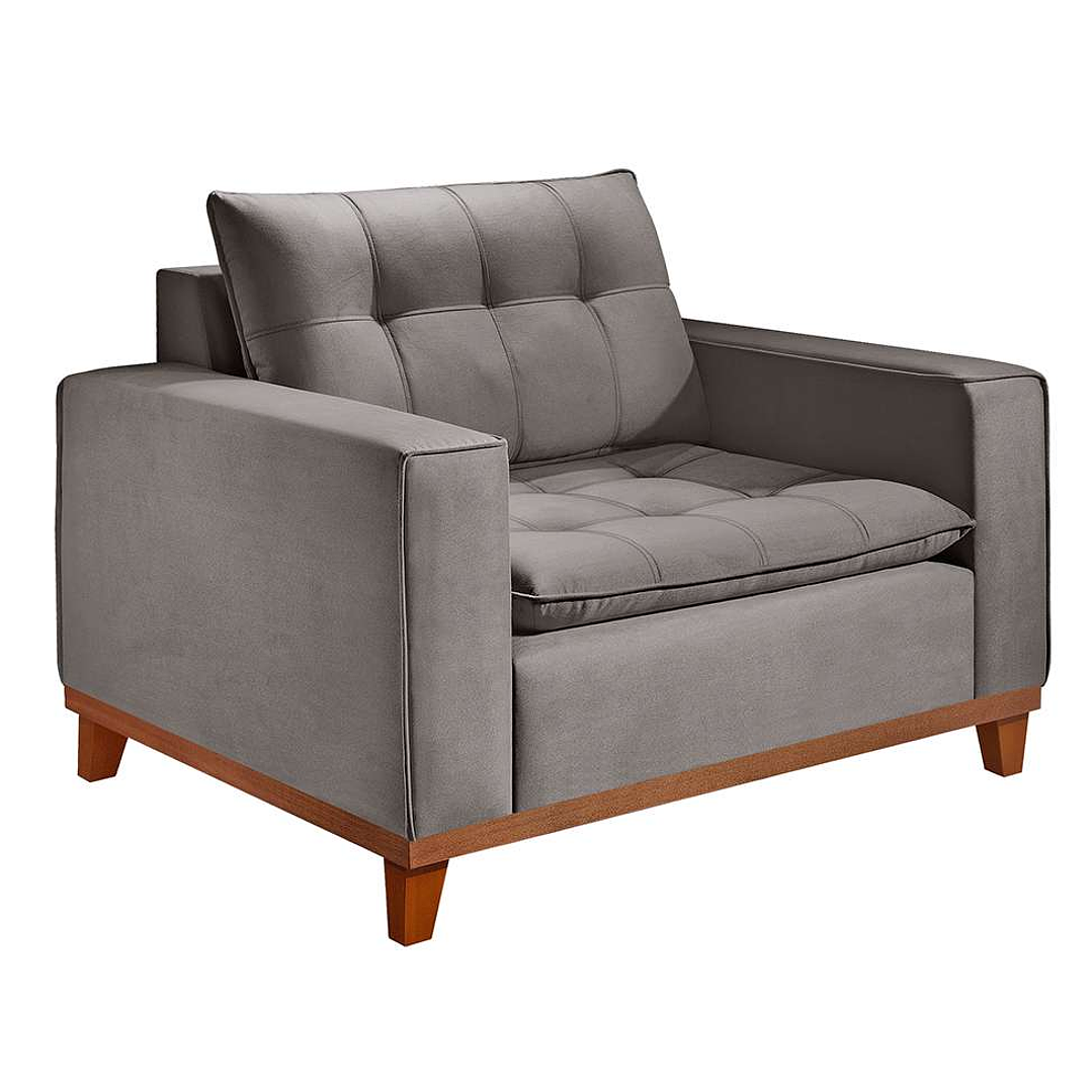 Poltrona Bally Linho Bege 3