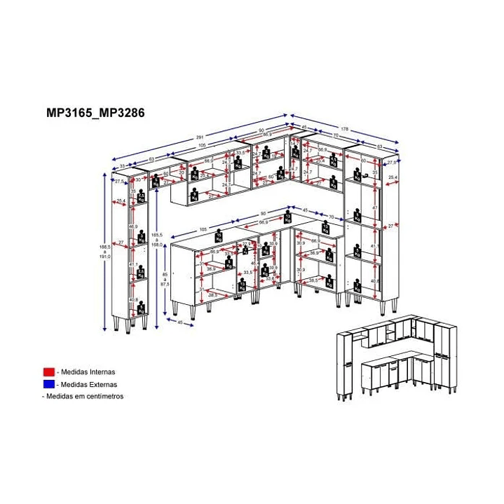 Cozinha Completa com Armário e Balcão Xangai Rock Branca/Lacca Fumê Vendido e entregue  4
