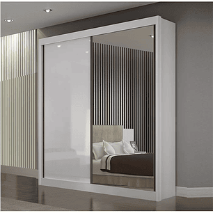 Guarda Roupa com Espelho 2 Portas 3 Gavetas São Paulo 