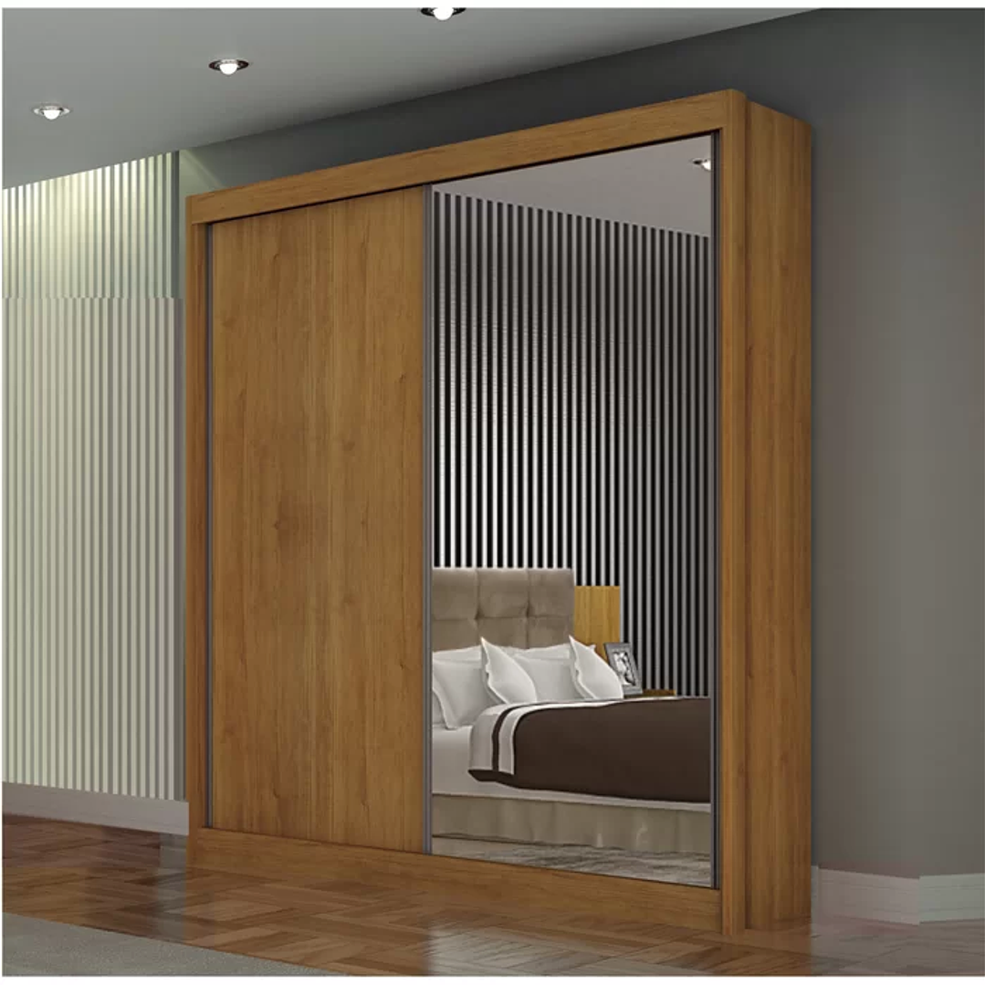 Guarda Roupa com Espelho 2 Portas 3 Gavetas São Paulo  2