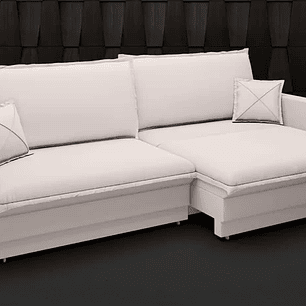 Sofá Tango 1,80M Sem Caixa, Retrátil e Reclinável Velosuede - Areia