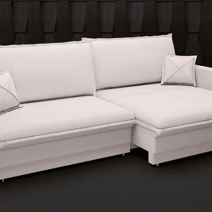 Sofá Tango 1,80M Sem Caixa, Retrátil e Reclinável Velosuede - Areia 1