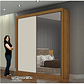 Guarda Roupa com Espelho 2 Portas 3 Gavetas São Paulo  - Thumbnail 8