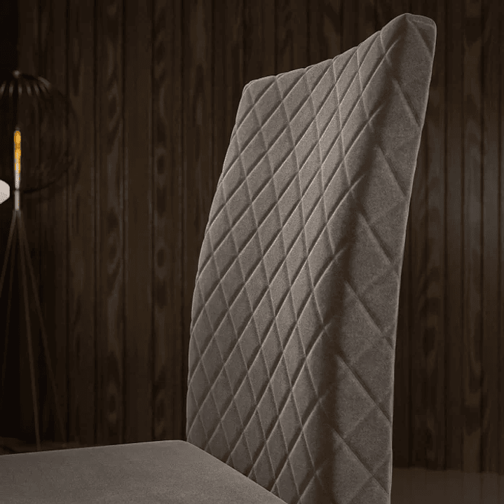 Conjunto Sala de Jantar 1 Mesa Redonda com 4 Cadeiras Beatriz Cherry/Off White 6