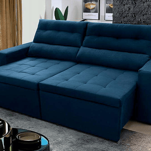 Sofá Retrátil/Reclinável Arizona 2,30m Suede Velut 