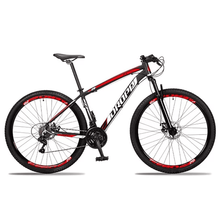 Bicicleta aro 29 Dropp Z3 câmbio shimano 21v freio a disco mecânico com suspensão - 1