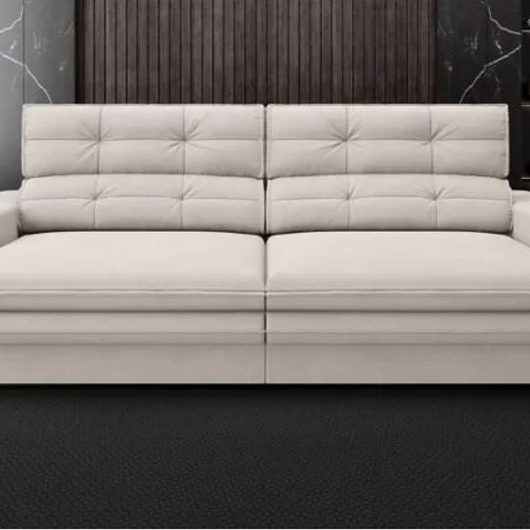 Sofá Pegasus 2,00M Assento Retrátil e Reclinável Velosuede  1