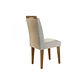 Conjunto Sala de Jantar Mesa e 4 Cadeiras Santorini Veludo Creme/Off White/Imbuia - Thumbnail 6