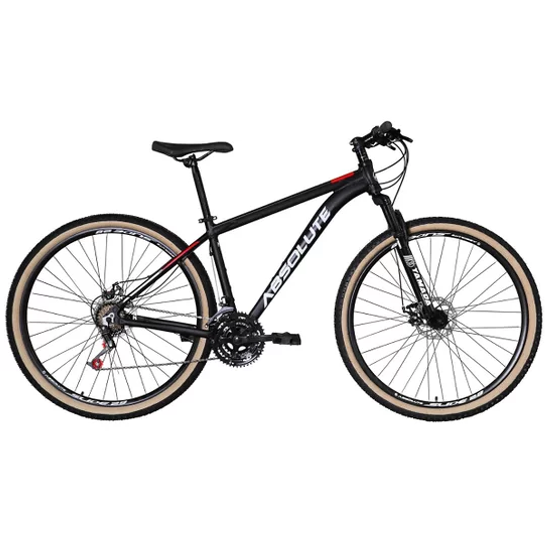 Bicicleta Aro 29 Absolute Nero 4 Alumínio 24v Cabos Internos Freios a Disco Suspensão  1
