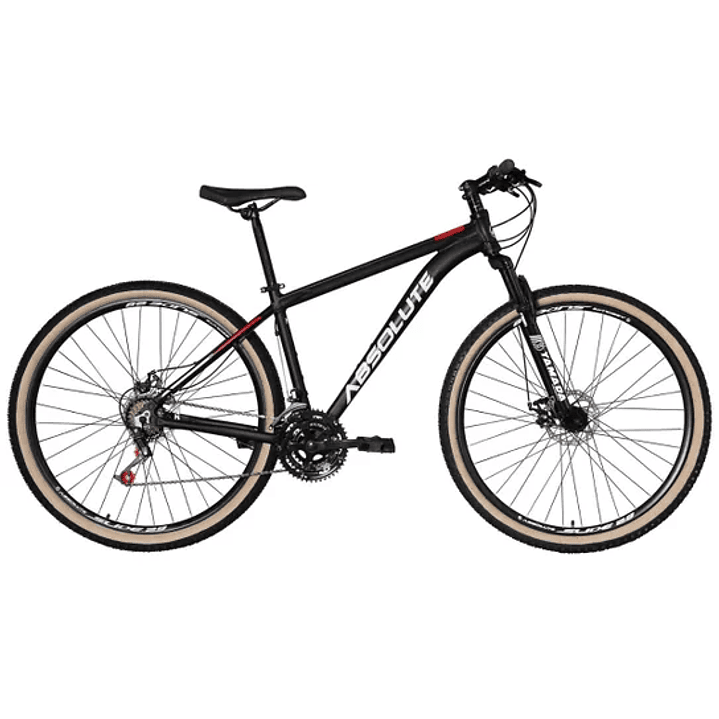 Bicicleta Aro 29 Absolute Nero 4 Alumínio 24v Cabos Internos Freios a Disco Suspensão  1