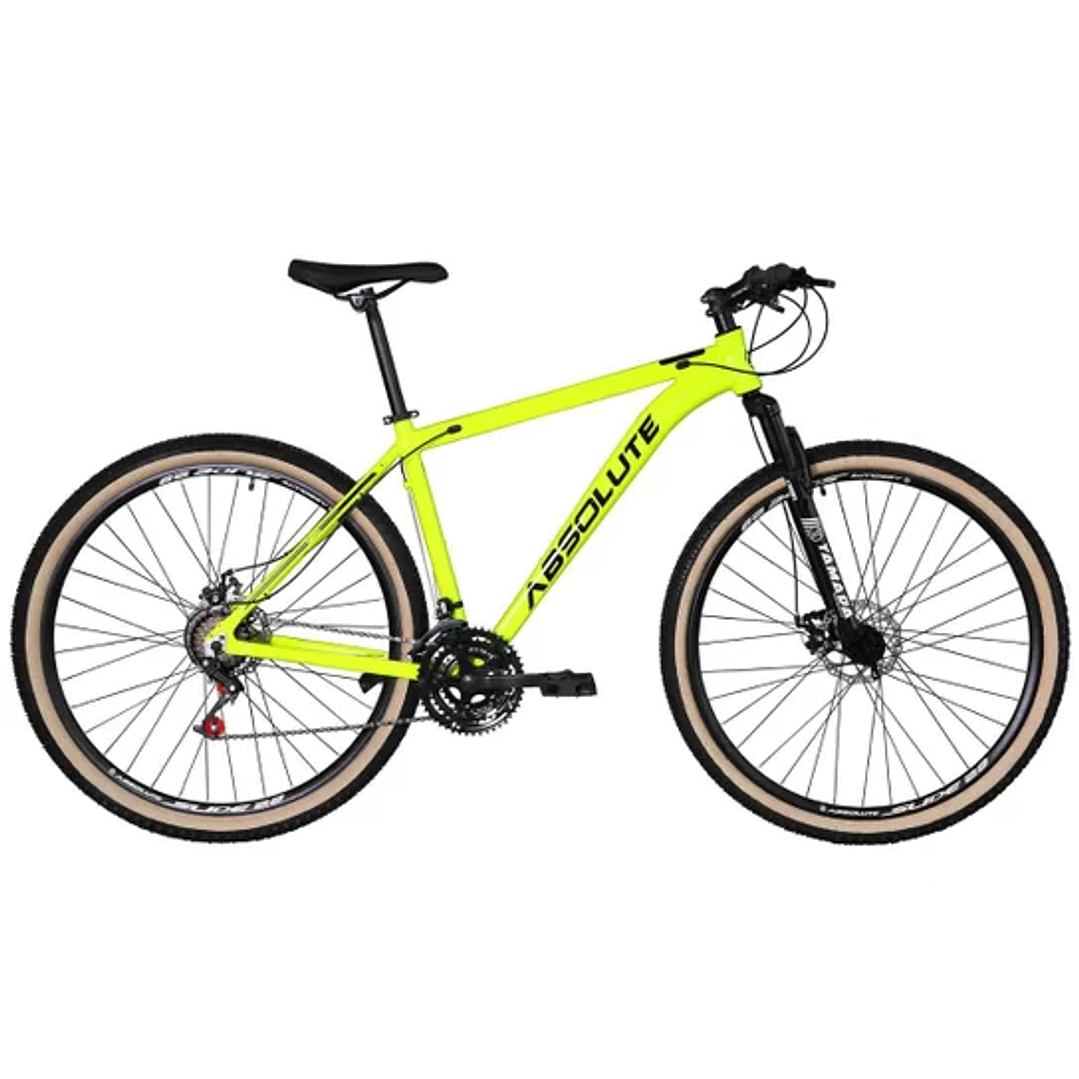 Bicicleta Aro 29 Absolute Nero 4 Alumínio 24v Cabos Internos Freios a Disco Suspensão  5