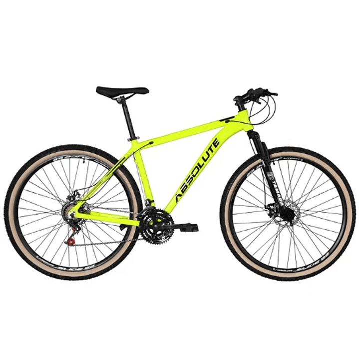 Bicicleta Aro 29 Absolute Nero 4 Alumínio 24v Cabos Internos Freios a Disco Suspensão  5