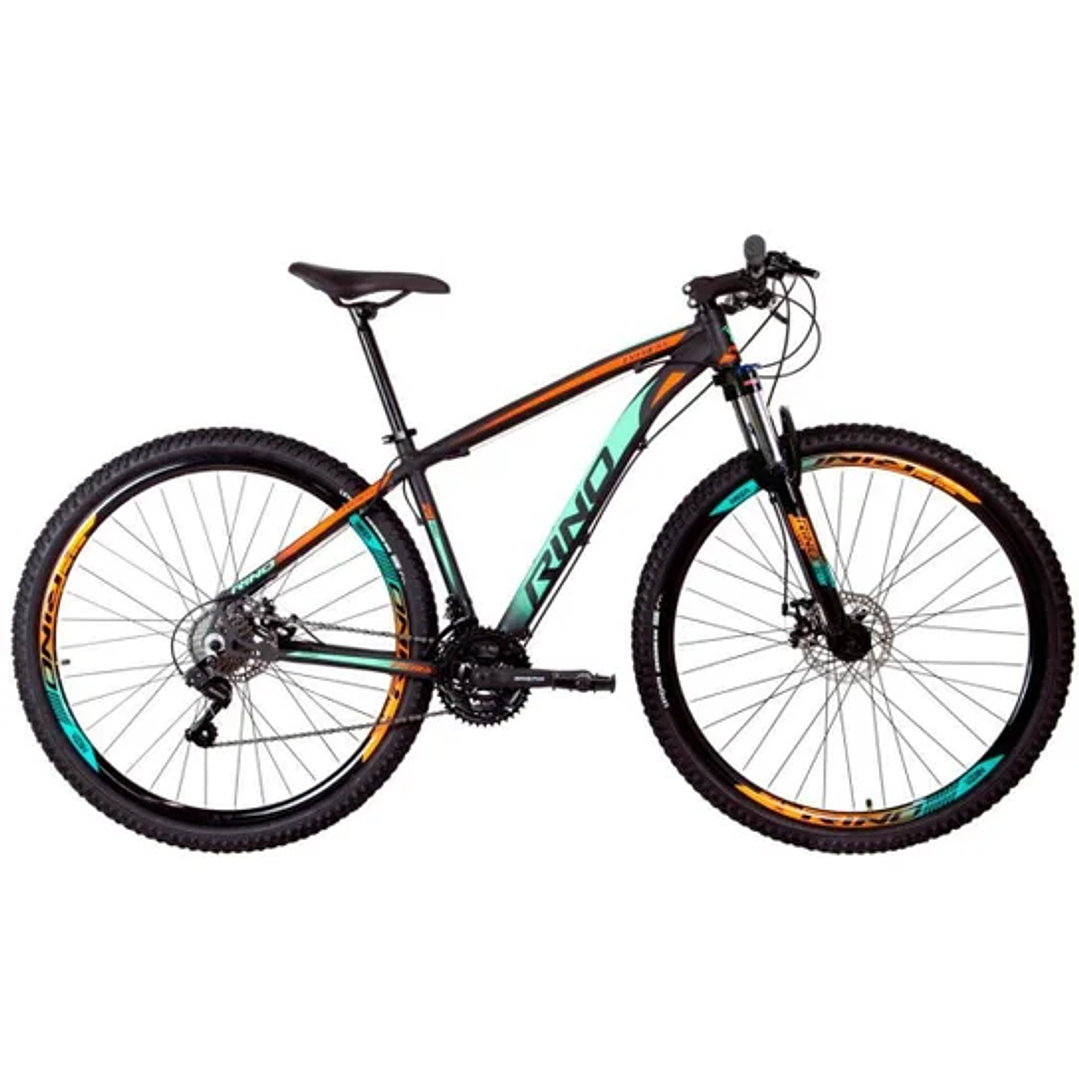 BICICLETA ARO 29 RINO EVEREST COLOR - 24V CAMBIOS SHIMANO - SUSPENSÃO COM TRAVA 5