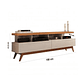 Conjunto Rack Vivare Wood e Painel para TV até 60 Polegadas Vivare Off White Nature - Off White Nature - Thumbnail 10