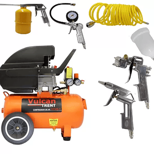 Compressor de Ar 24 Litros 2Hp 220v VC25-2 + Kit