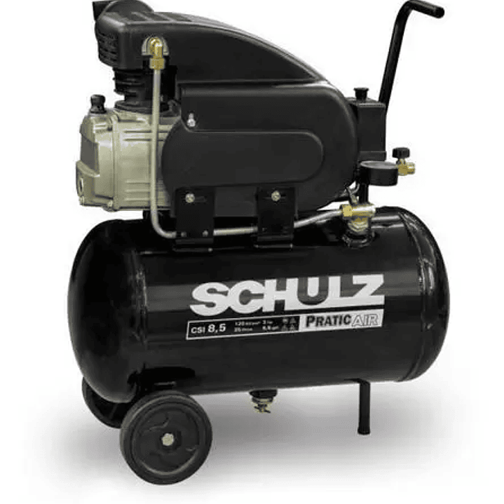 Compressor ar 8,5 pés plus csi 25l schulz + kit acessórios - CDS 2