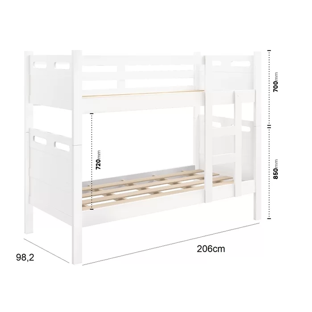 Beliche Jaspe Branca Reforçada Vira Duas Camas Solteiro 5