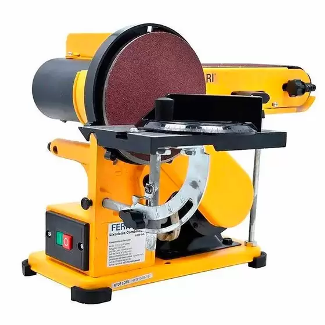 Lixadeira de Bancada Combinada 370W BIVOLT 1/2 CV LCM-46  1