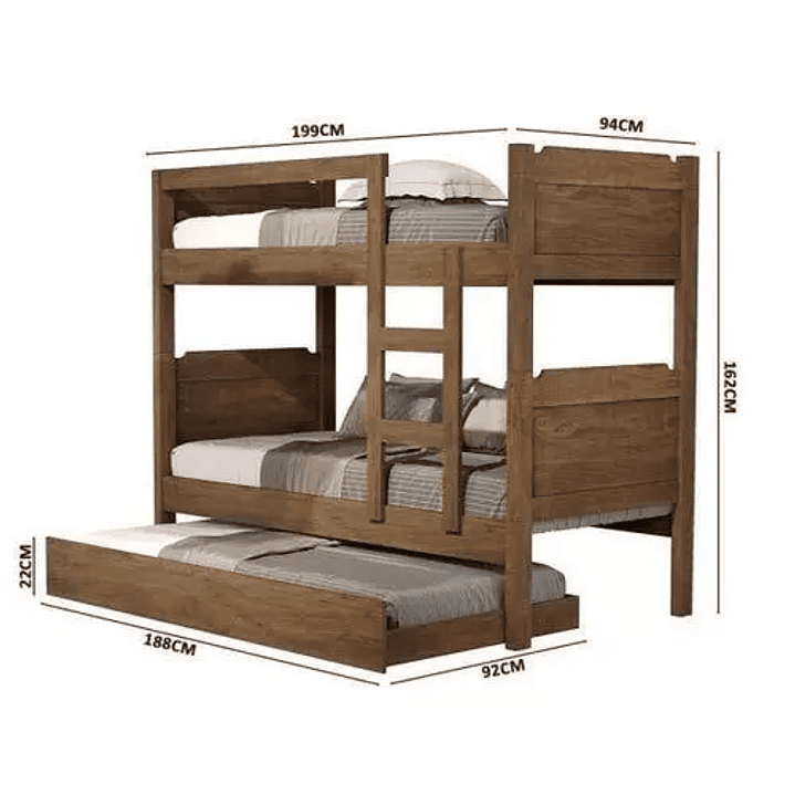 Beliche Star Solteiro Com Cama Auxiliar  3