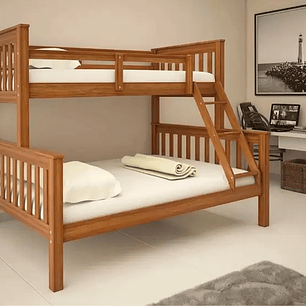 Beliche De Madeira com Cama Casal/Solteiro Totalità