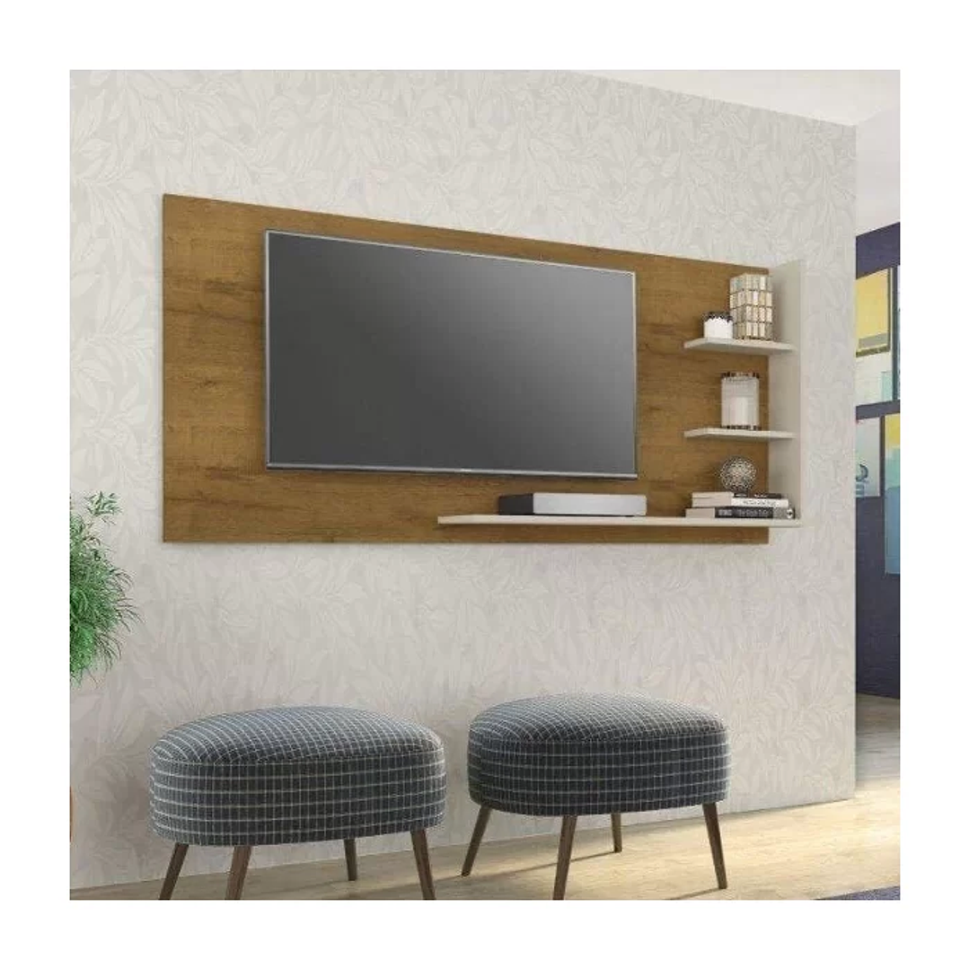 Rack com Painel para TV até 49 Polegadas Rio de Janeiro Marrom 4