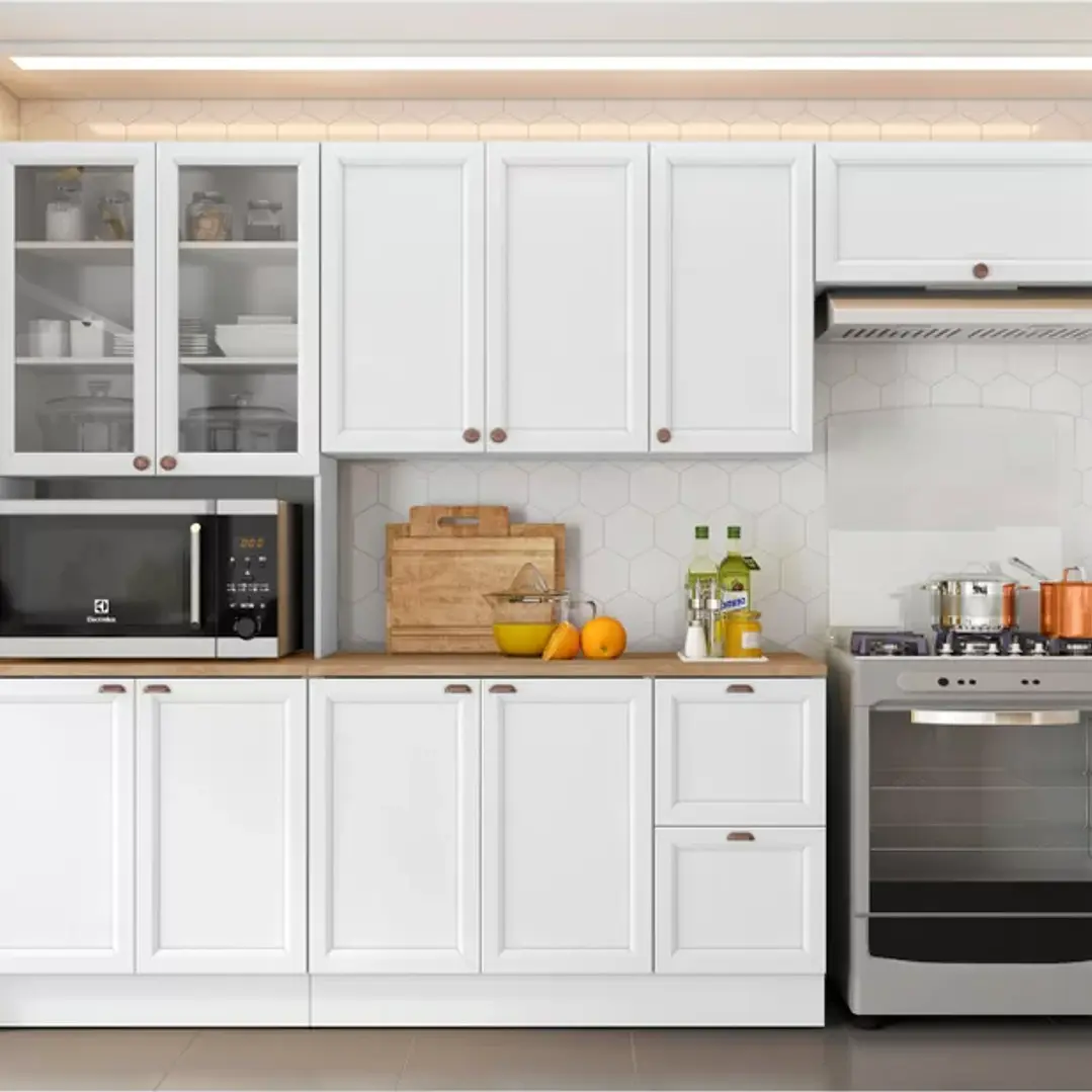 Cozinha Completa 4 Peças 10 Portas 2 Gavetas 1 Nicho para Forno Unna  1