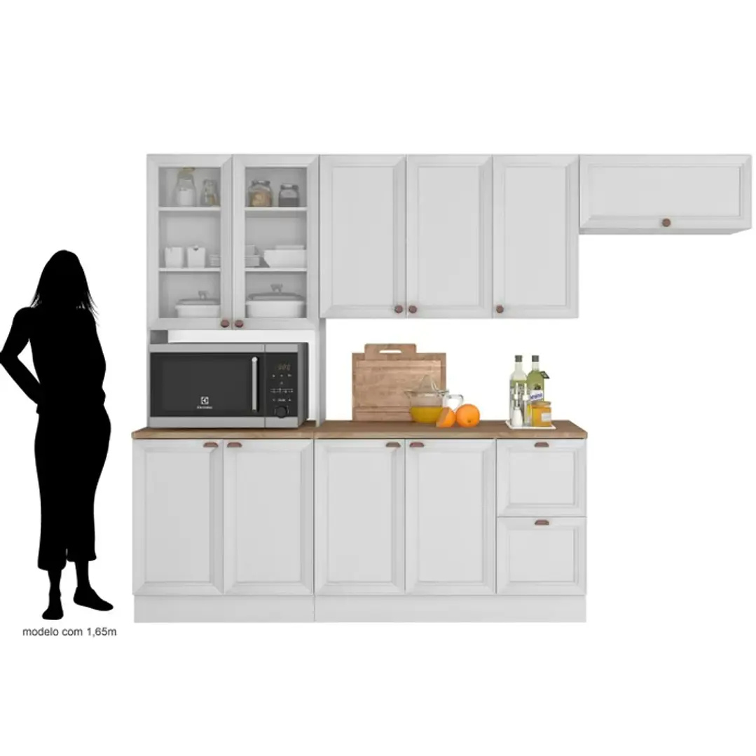 Cozinha Completa 4 Peças 10 Portas 2 Gavetas 1 Nicho para Forno Unna  5