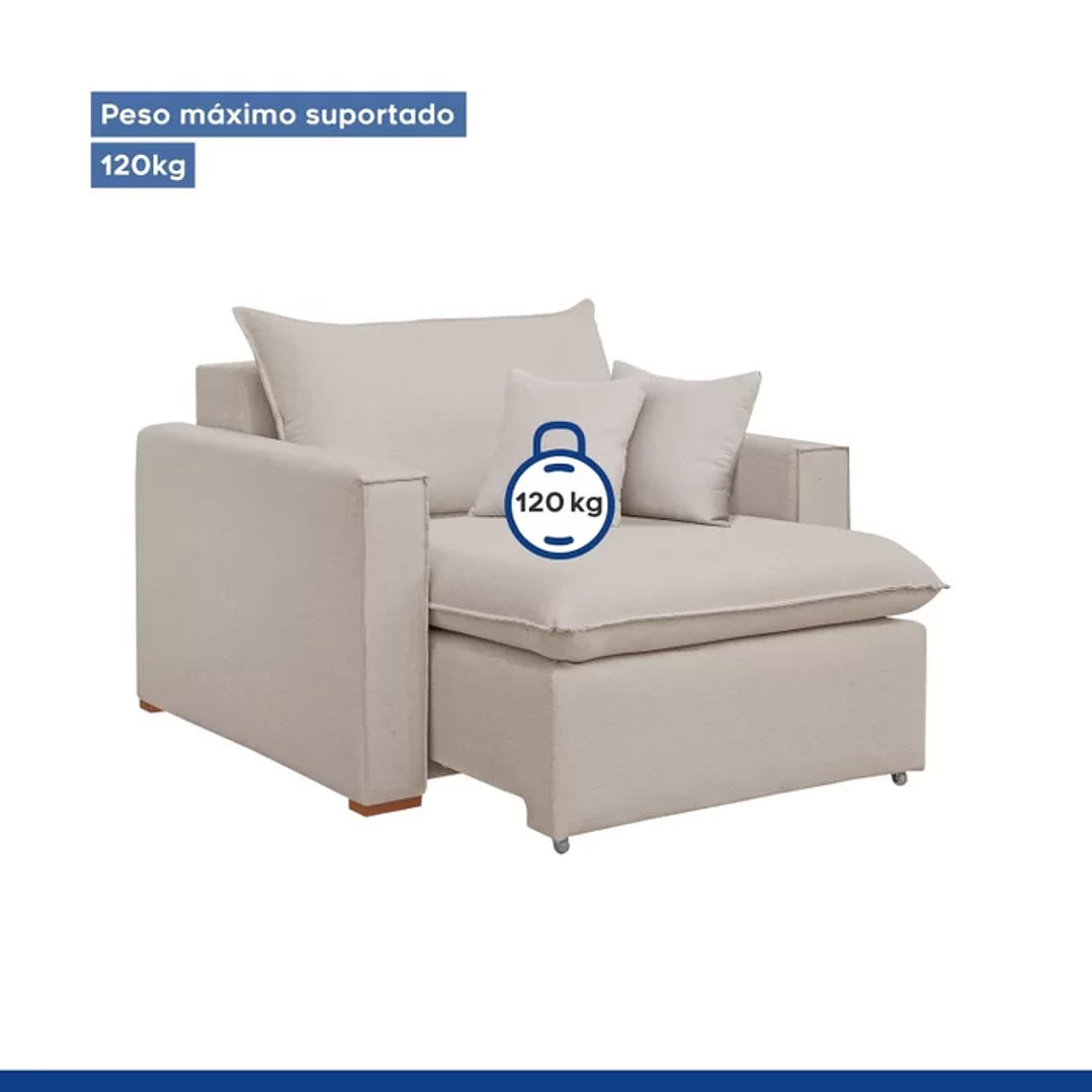 Poltrona Retrátil 100cm Barcelona  9