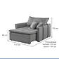 Poltrona Cama 110cm Detroid Yescasa Cinza/Escuro - Thumbnail 5