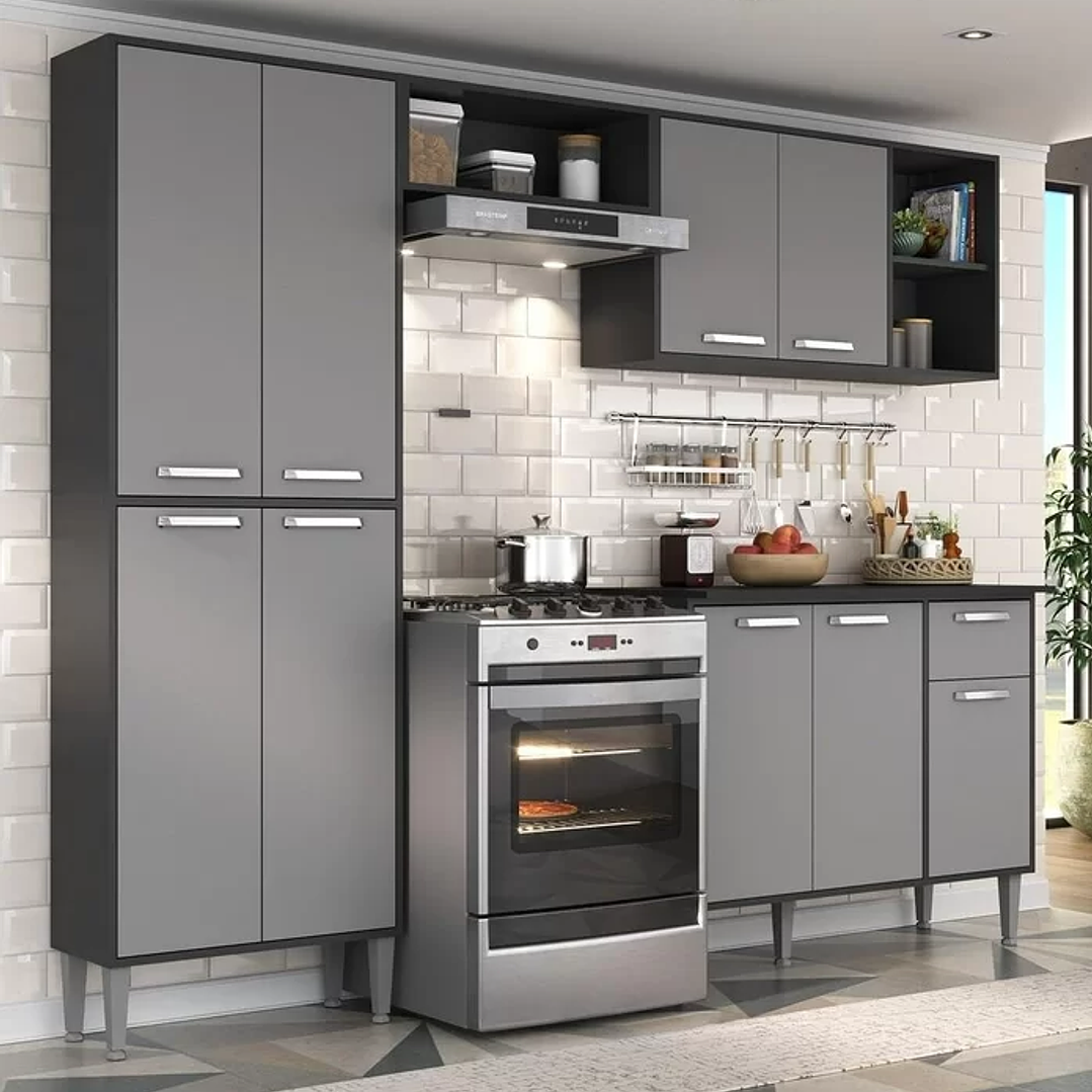 Cozinha Compacta com Armário e Balcão Xangai VM2840 4