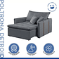 Poltrona Cama 110cm Detroid Yescasa Cinza/Escuro - Thumbnail 9