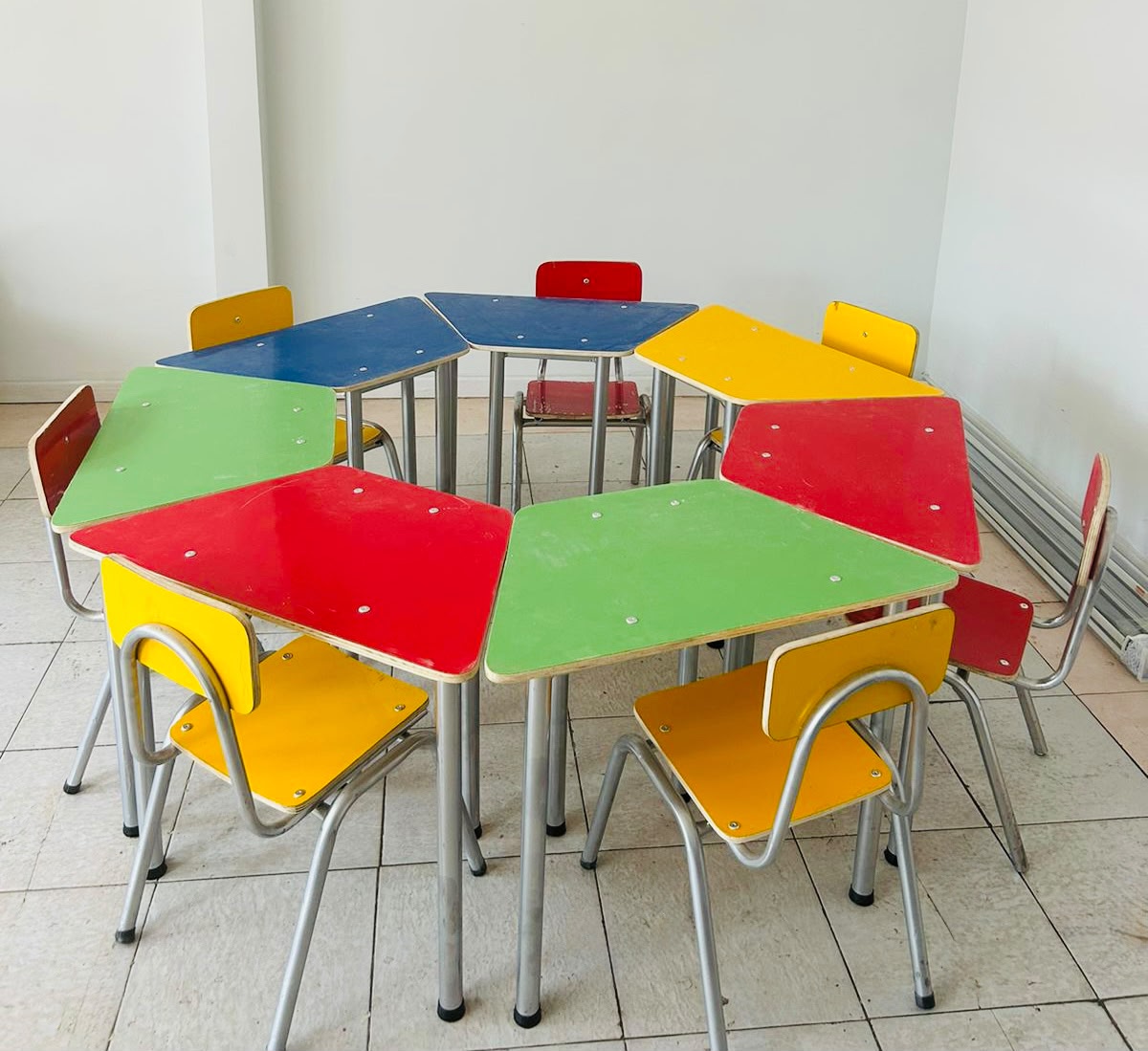 Pupitre trapezoidal kinder