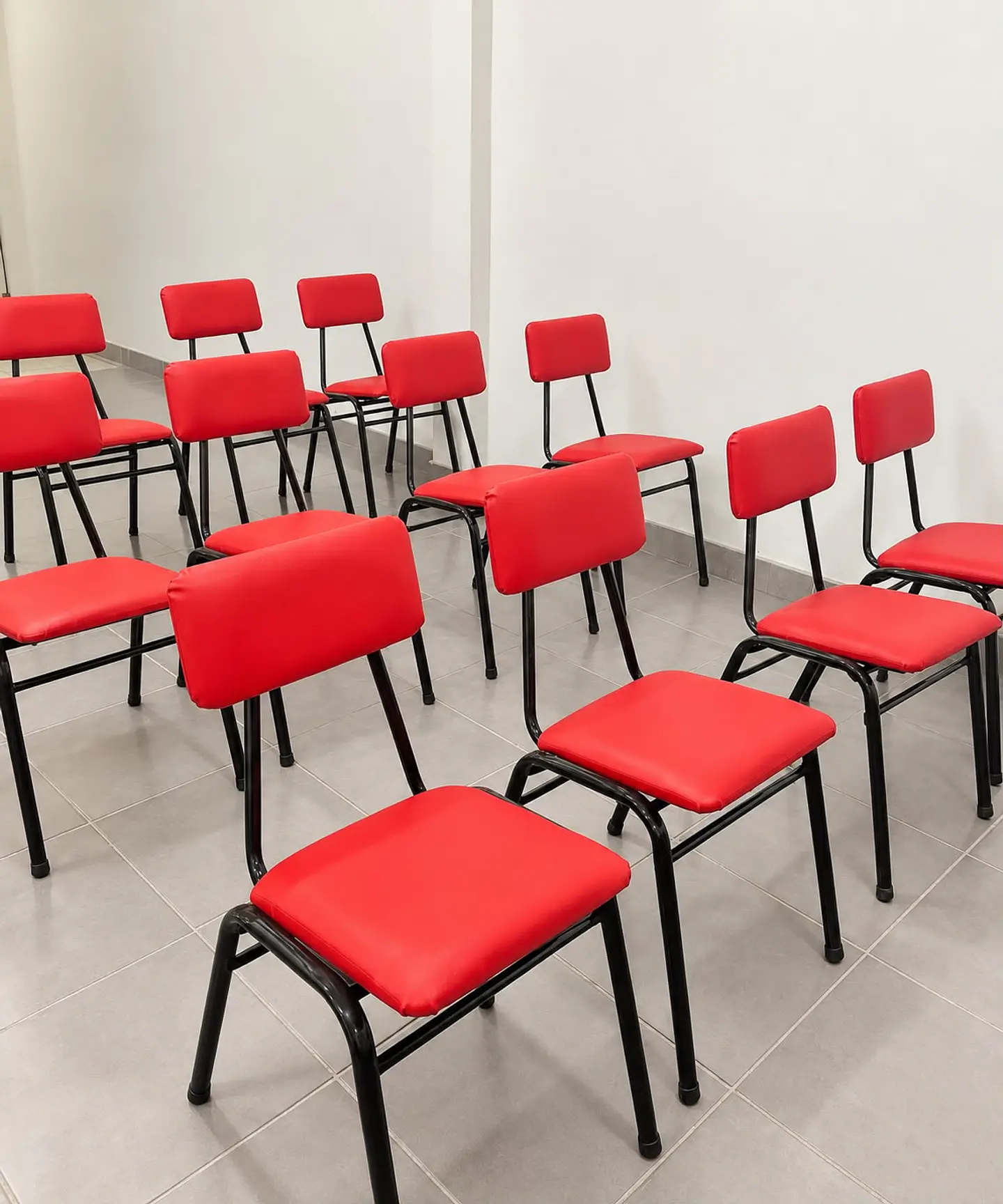 Silla apilable tapizada 2