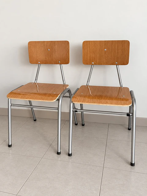 Silla escolar normada N° 1, 2, 3, 4 y 5