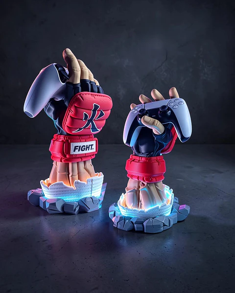 Soporte Gamer Street Fighter para Controladores PS y Xbox