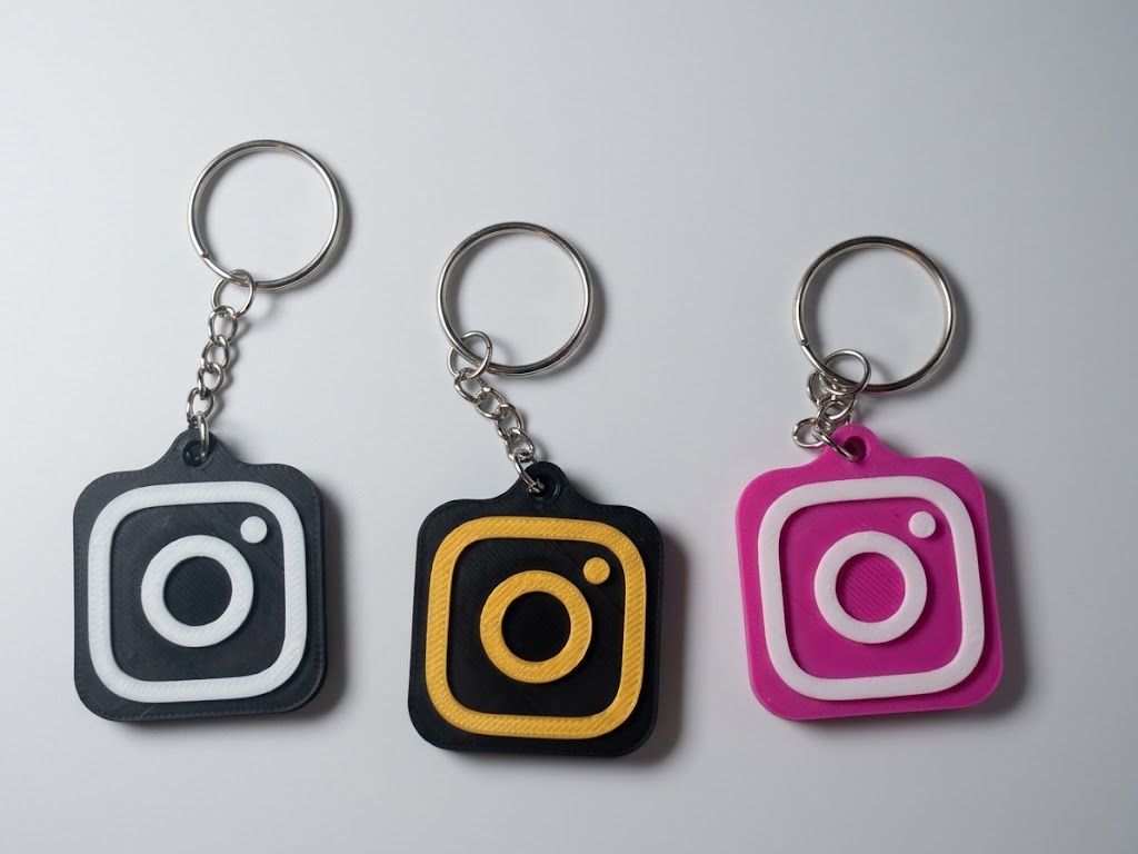 Llavero NFC Logo de Instagram–Personalizado en Impresión 3D 1