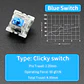 Switchs Mecánicos Azules Clicky  - Miniatura 2