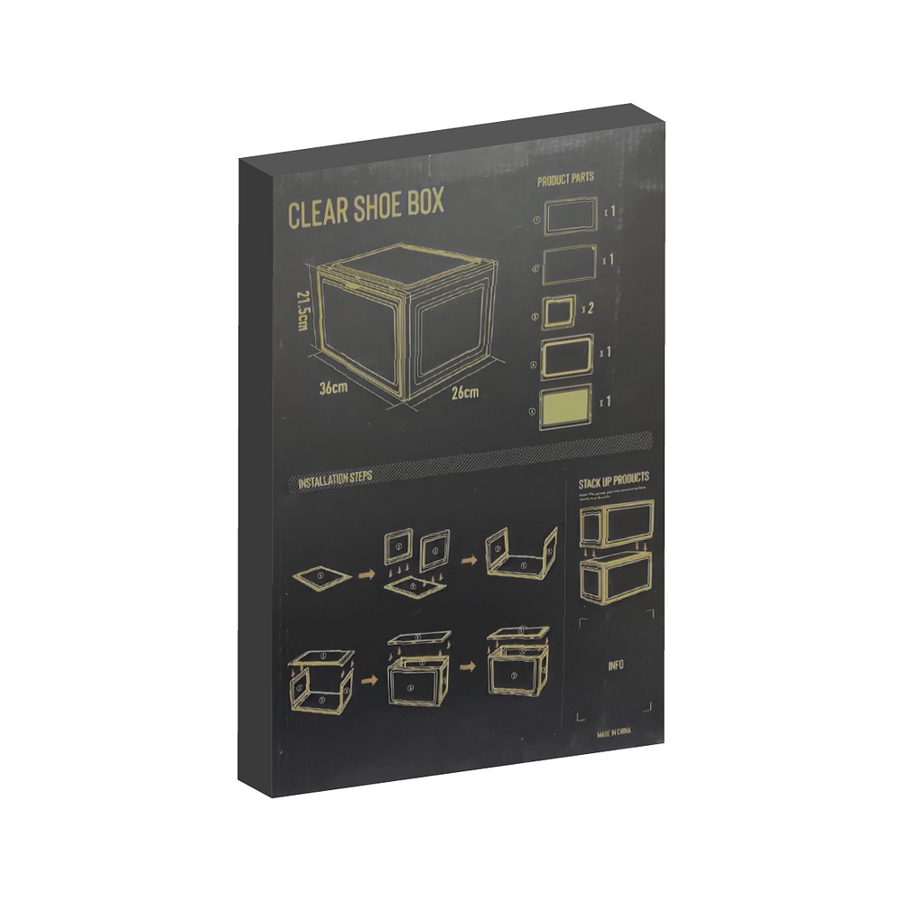 PREVENTA Clear Shoe Box - Fabrikickz