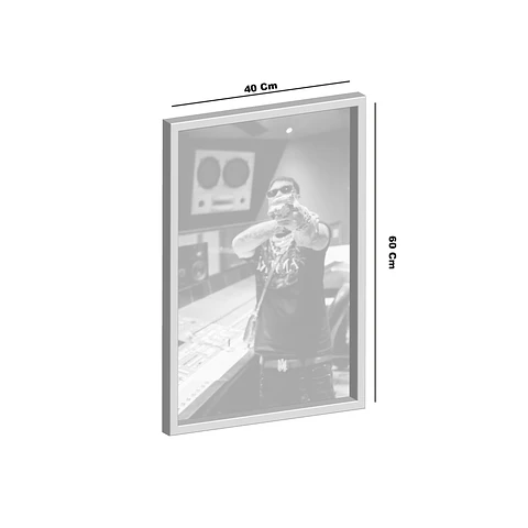 Cuadro Anuel AA Black and White