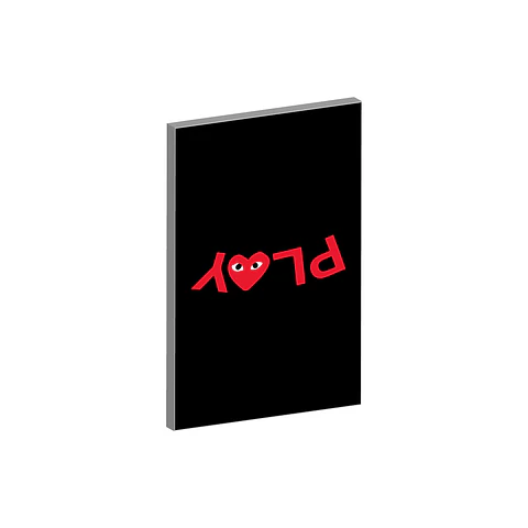 Cuadro Comme des Garçons PLAY Black and Red
