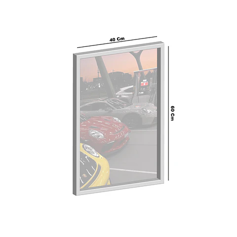 Cuadro Porche Gris/Rojo/Amarillo 