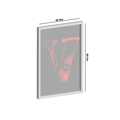 Cuadro Vlone red and black