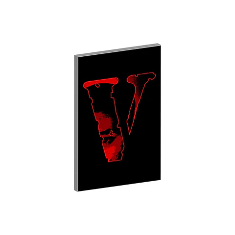 Cuadro Vlone red and black