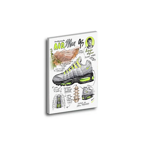 Cuadro Air max 95 neon vintage 