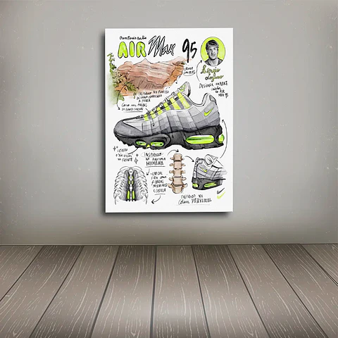Cuadro Air max 95 neon vintage 