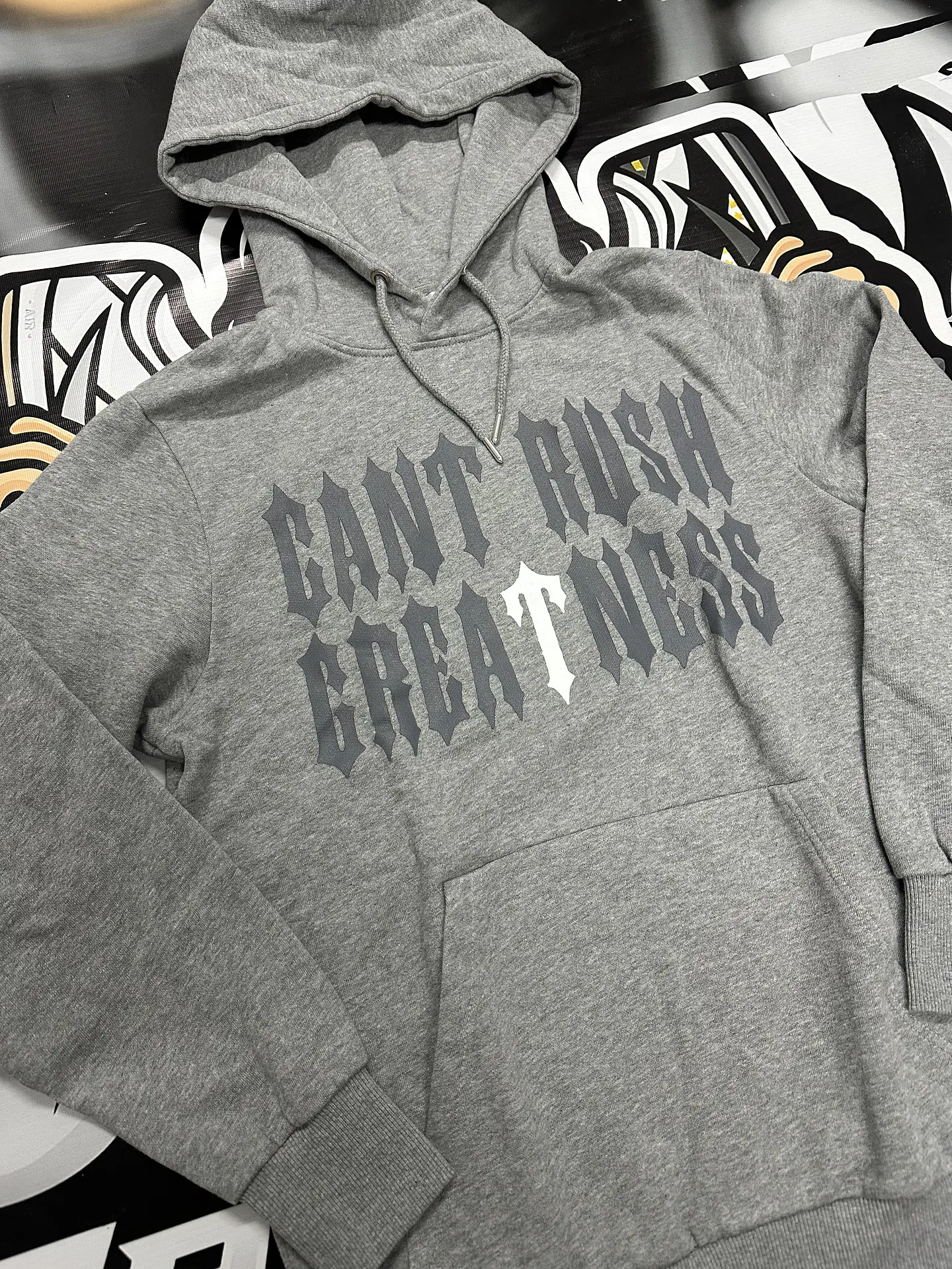 Hoodie trapstar x centralcee Grey  3